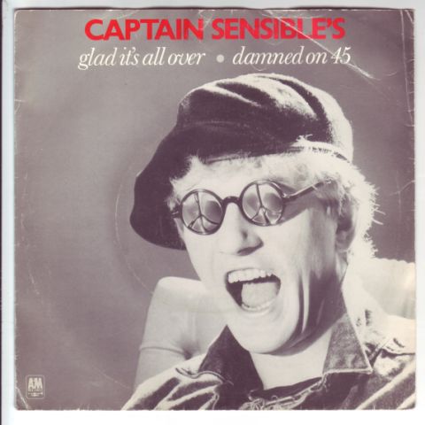 (image for) Captain Sensible - Glad it's all Over / Damned on 45