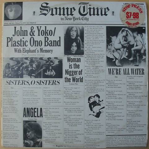 (image for) Lennon, John & Ono, Yoko & Plastic Ono Band - Some Time in New York City