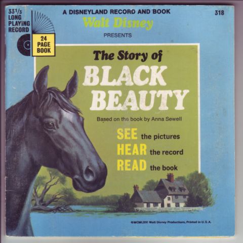 (image for) Disney - Black Beauty, Record and Book.