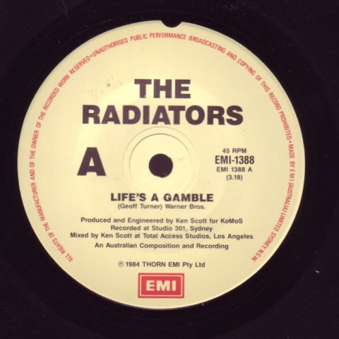 (image for) Radiators, The - Life's A Gamble / Night Slave