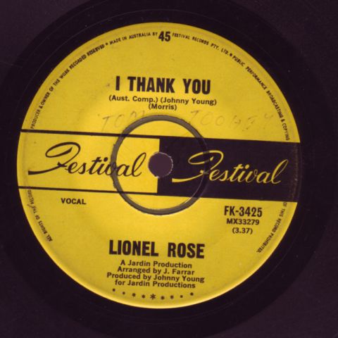 (image for) Rose, Lionel - I Thank You / Pick Me Up On Your Way Down