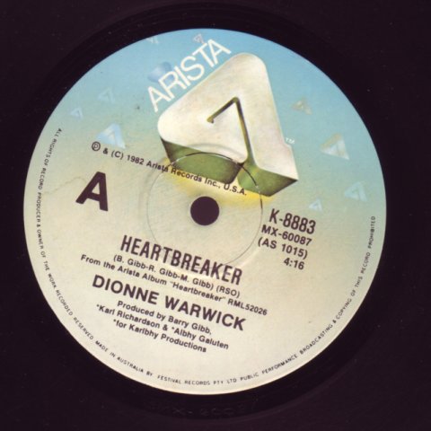 (image for) Warwick, Dionne - Heartbreaker / I Can't See Anything (But You)