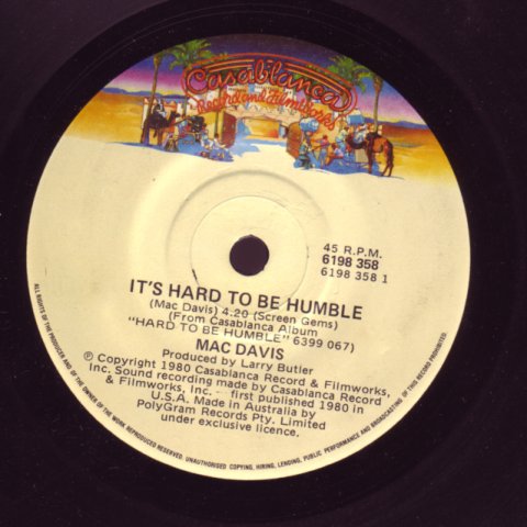 (image for) Davis, Mac - It's Hard To Be Humble / The Greatest Gift Of All