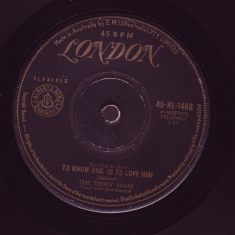 (image for) Teddy Bears, The - To Know Him, Is To Love Him / Don't You Worry, My Little Pet
