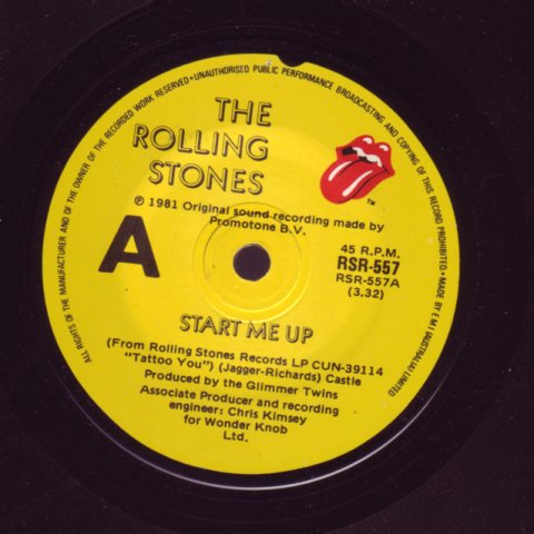 (image for) Rolling Stones, The - Start Me Up / No Use In Crying